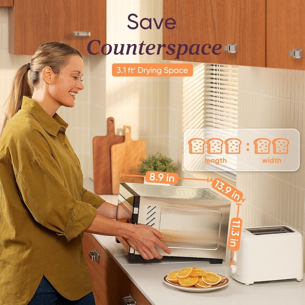 COSORI Food Dehydrator, Bigger Than 7 Trays With Large 6.5" Drying Space, 600W Power Saves More Time Than 480W, 165°F Dehydrated Dryer - Wigtrends