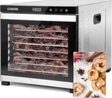 COSORI Food Dehydrator, Bigger Than 7 Trays With Large 6.5" Drying Space, 600W Power Saves More Time Than 480W, 165°F Dehydrated Dryer - Wigtrends