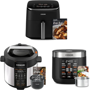 COSORI Pressure Cooker 6 qt, 9 - in - 1 Instant Multi Kitchen Appliances, Safer Venting Design, Rice Cooker, Slow Cooking Pot, Sous Vide, Saute Pot, 1100W, Stainless Steel - Wigtrends