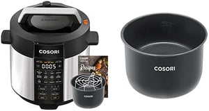 COSORI Pressure Cooker 6 qt, 9 - in - 1 Instant Multi Kitchen Appliances, Safer Venting Design, Rice Cooker, Slow Cooking Pot, Sous Vide, Saute Pot, 1100W, Stainless Steel - Wigtrends
