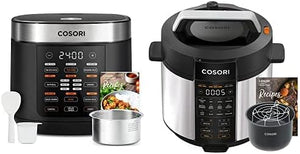 COSORI Pressure Cooker 6 qt, 9 - in - 1 Instant Multi Kitchen Appliances, Safer Venting Design, Rice Cooker, Slow Cooking Pot, Sous Vide, Saute Pot, 1100W, Stainless Steel - Wigtrends