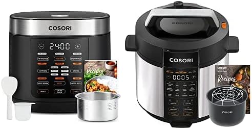 COSORI Pressure Cooker 6 qt, 9 - in - 1 Instant Multi Kitchen Appliances, Safer Venting Design, Rice Cooker, Slow Cooking Pot, Sous Vide, Saute Pot, 1100W, Stainless Steel - Wigtrends
