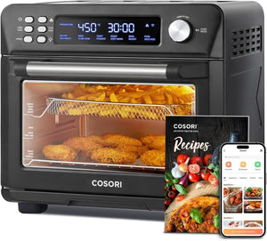 COSORI Smart 12 - in - 1 Air Fryer Toaster Oven Combo, Airfryer Convection Oven Countertop, Bake, Roast, Reheat, Broiler, Dehydrate, 75 Recipes & 3 Accessories, 26QT - Wigtrends