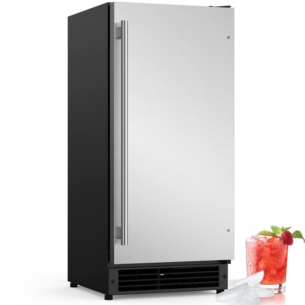 COTLIN 15" W Drainless Under Counter Ice Maker with 22LBS Storage Bin, Crescent Ice, Free Standing Built - in Ice Maker for Residential Commercial Use, No Drain Required, ETL Approved, 2025 Upgraded - Wigtrends