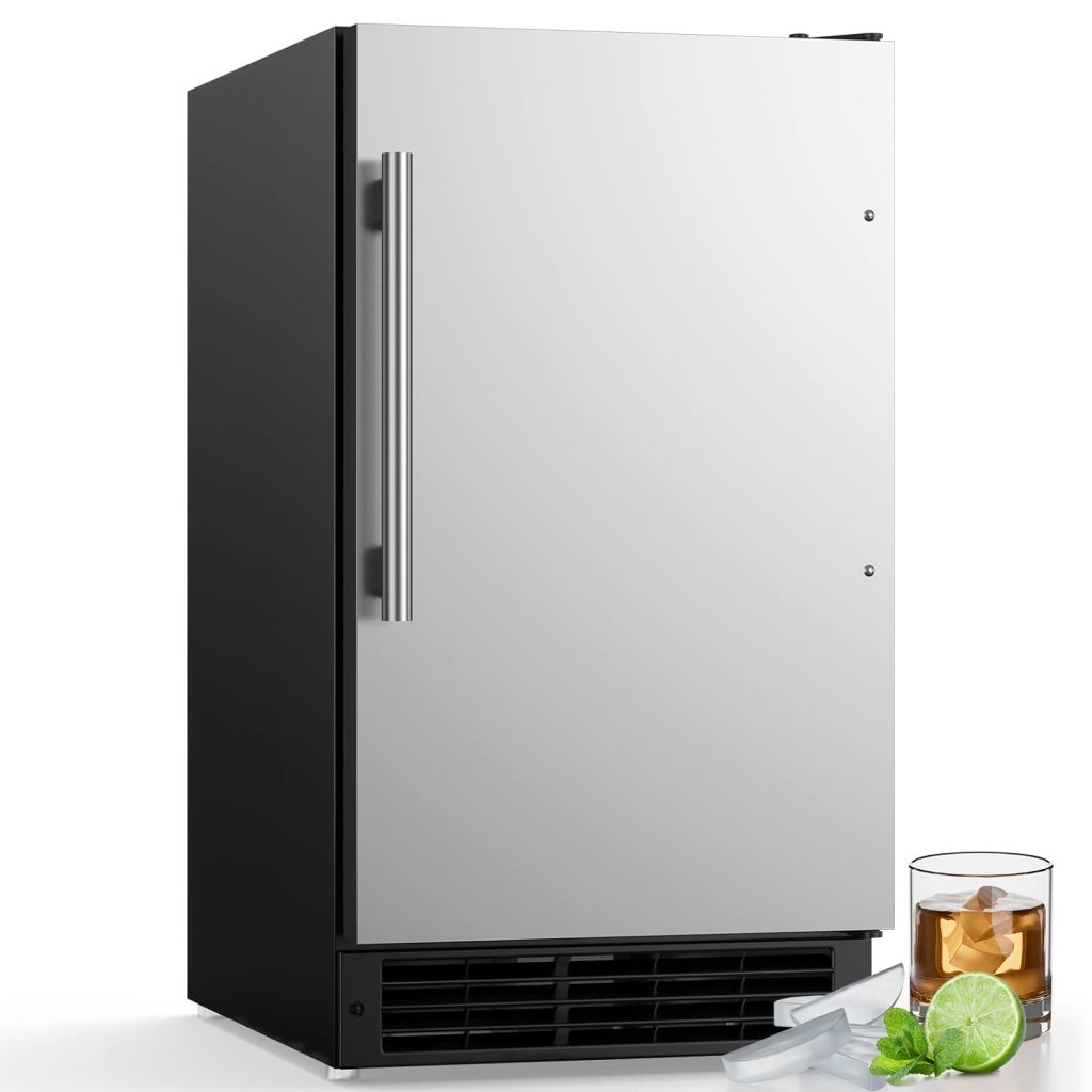 COTLIN 15" W Drainless Under Counter Ice Maker with 22LBS Storage Bin, Crescent Ice, Free Standing Built - in Ice Maker for Residential Commercial Use, No Drain Required, ETL Approved, 2025 Upgraded - Wigtrends
