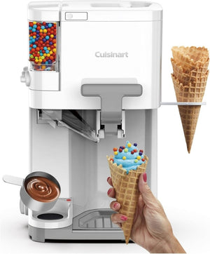 Cuisinart Soft Serve Ice Cream Machine - Mix It In Ice Cream Maker for Frozen Yogurt, Sorbet, Gelato, Drinks 1.5 Quart, White, ICE - 48 - Wigtrends