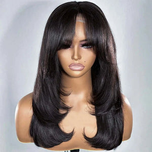 Curtain Bangs 13x4 Frontal Lace Wig - Wigtrends