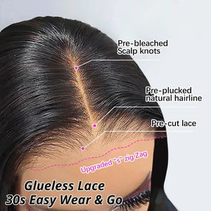 Curtain Bangs Glueless Wigs Layered Cut Wig - Wigtrends