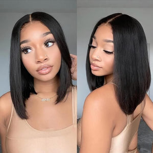 Daily Wear Silk Straight Bob Wigs - Wigtrends