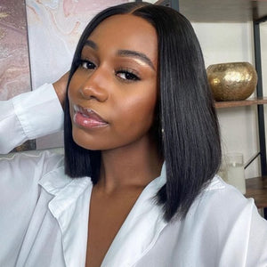 Daily Wear Silk Straight Bob Wigs - Wigtrends