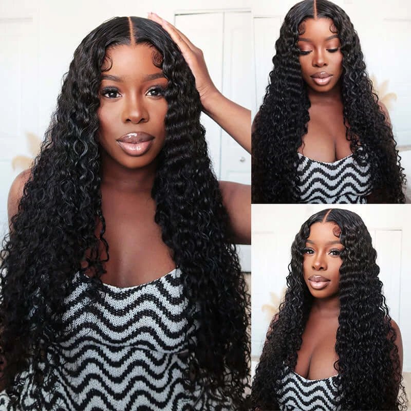 Deep Wave 4*4 Transparent Lace Closure Wigs - Wigtrends