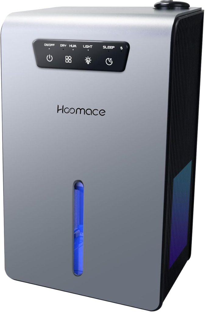 Dehumidifier,2 in 1 Humidifier Dehumidifier Combo,102 OZ Water Tank Dehumidifiers for Home Bedroom,Basement Bathroom,Auto Shut Off,Sleep Mode,7 Colors LED Light - Wigtrends
