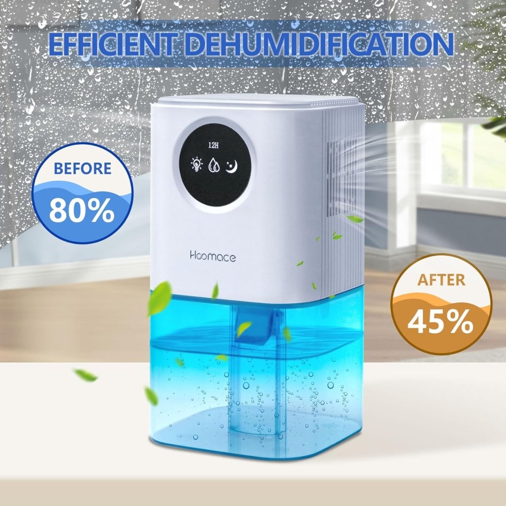 Dehumidifier,2 in 1 Humidifier Dehumidifier Combo,102 OZ Water Tank Dehumidifiers for Home Bedroom,Basement Bathroom,Auto Shut Off,Sleep Mode,7 Colors LED Light - Wigtrends