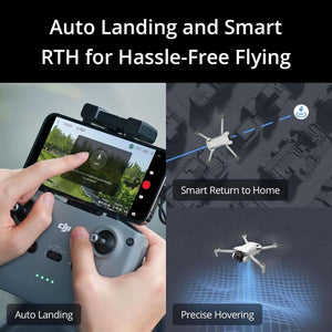 DJI Mini 3, Drones with Camera for Adults 4K, 38 - min Flight Time, up to 32800ft (10km) Video Transmission, True Vertical Shooting, GPS Auto Return Integrated, Mini Drone with Camera for Beginners - Wigtrends