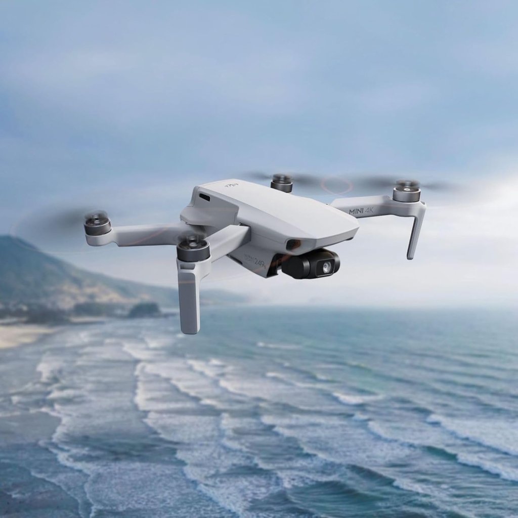 DJI Mini 4K, Drone with 4K UHD Camera for Adults, Under 249 g, 3 - Axis Gimbal Stabilization, 10km Video Transmission, Auto Return, Wind Resistance, 1 Battery for 31 - Min Max Flight Time, Intelligent Flight - Wigtrends