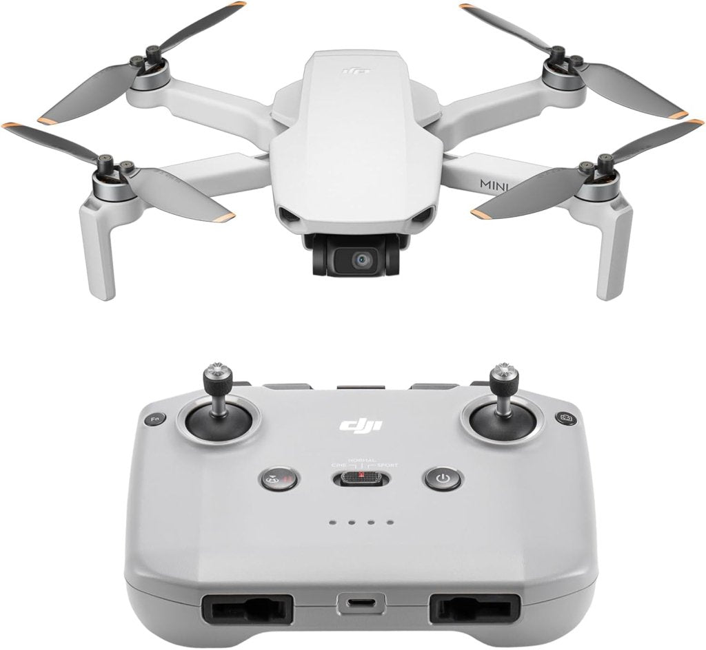 DJI Mini 4K, Drone with 4K UHD Camera for Adults, Under 249 g, 3 - Axis Gimbal Stabilization, 10km Video Transmission, Auto Return, Wind Resistance, 1 Battery for 31 - Min Max Flight Time, Intelligent Flight - Wigtrends