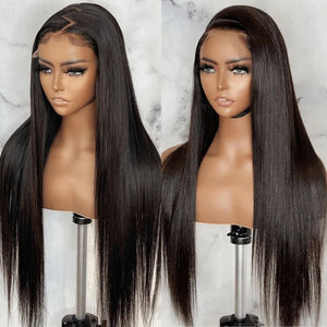 Easily Care Bone Straight Virgin Human Hair Wigs - Wigtrends