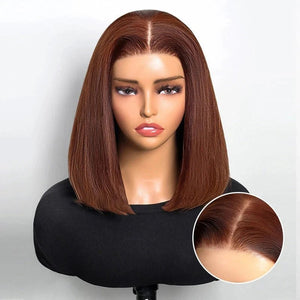 Easily Care Pre-cut Lace Straight Bob Haircut Wig - Wigtrends