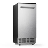 ecozy Portable Ice Maker Countertop, 9 Cubes Ready in 6 Mins, 26 lbs in 24 Hours, Self - Cleaning Machine with Ice Bags/Standing Ice Scoop/Ice Basket for Kitchen Office Bar Party, Aqua - Wigtrends