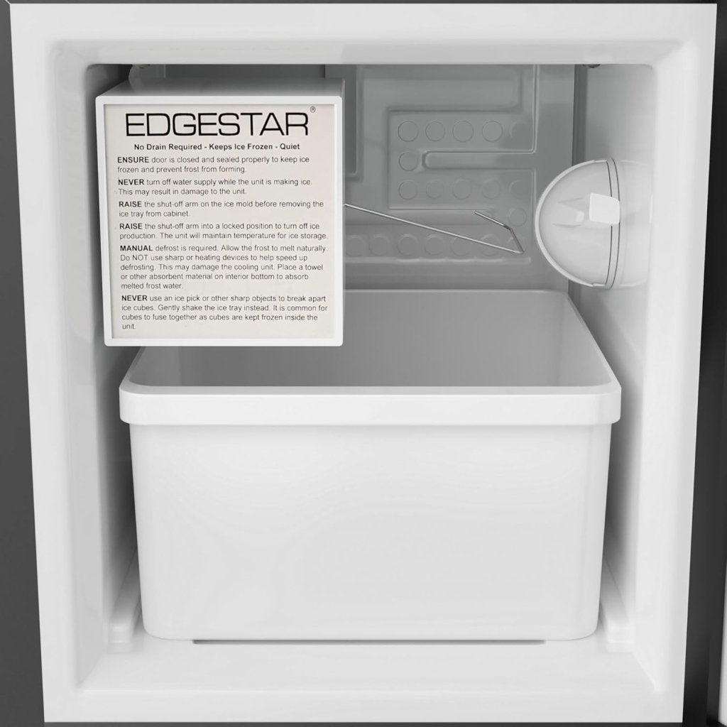 EdgeStar IB121 15 Inch Wide 12 Lbs. Capacity Built - In Ice Maker with 15 Lbs. Daily Ice Production - Stainless Steel - Wigtrends