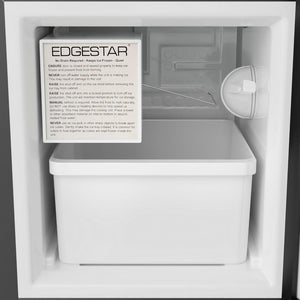 EdgeStar IB121 15 Inch Wide 12 Lbs. Capacity Built - In Ice Maker with 15 Lbs. Daily Ice Production - Stainless Steel - Wigtrends