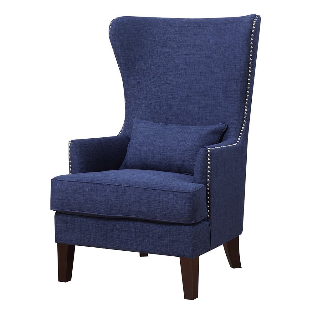 Elegant long Back Millie Accent Chair in in - Wigtrends