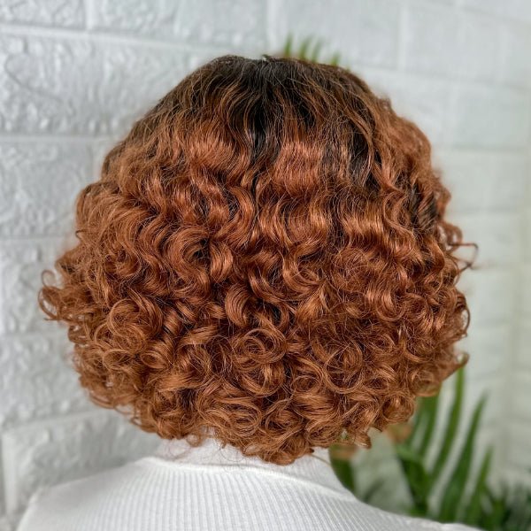 Elegant Short Bob Wigs Curly Lace Front Wig - Wigtrends