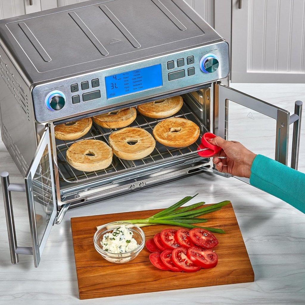 Emeril Lagasse Dual Zone 360 Air Fryer Oven Combo with French Door, 25 QT Extra Large, Cook Two Foods in Different Ways, Up to 60% Faster from Frozen to Finish - Wigtrends