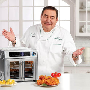 Extra Large French Door Air Fryer Toaster Oven Combo, 24 Cooking Functions and Digital Controls, 7 Accessories Included, Stainless Steel Finish, 26QT Capacity - Wigtrends