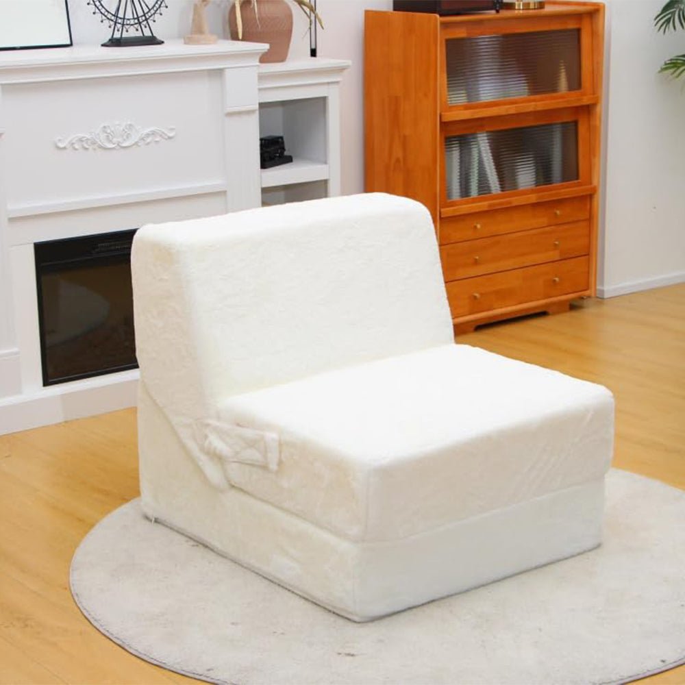 Folding Sofa Bed 3 - in - 1 Convertible Couch Sleeper Couch Memory Foam Convertible Flip Chair Floor Lazy Sofa - Wigtrends
