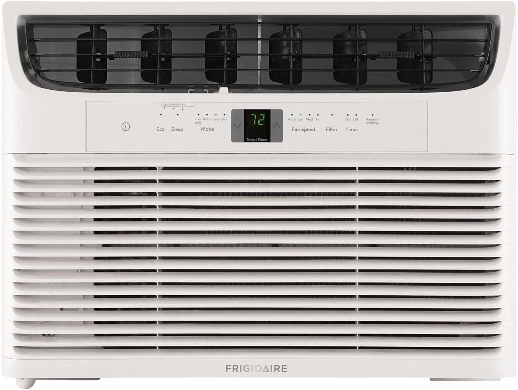 Frigidaire 5,000 BTU Window Air Conditioner with Remote Control, Cools Up to 150 Sq. Ft., Quiet Operation, Eco Mode, 3 Fan Speeds, Auto Restart, White - Wigtrends