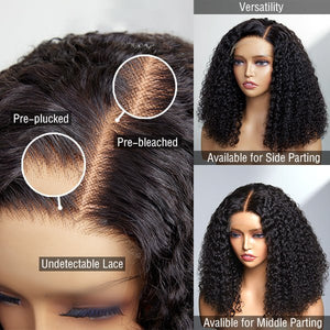 Full Kinky Curly 5x5 Closure Human Hair - Wigtrends