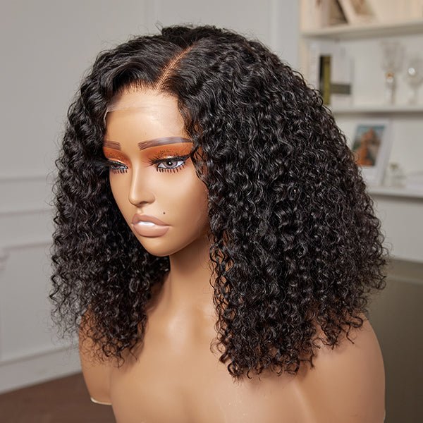 Full Kinky Curly 5x5 Closure Human Hair - Wigtrends