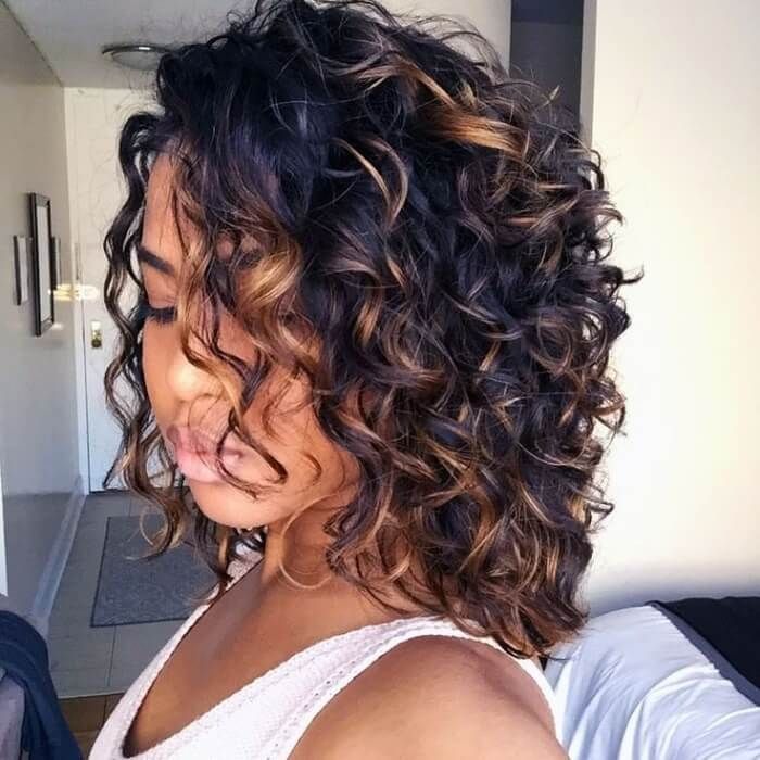 Glueless Curly Blonde Highlight Lace Front Short Bob Wig Human Hair - Wigtrends