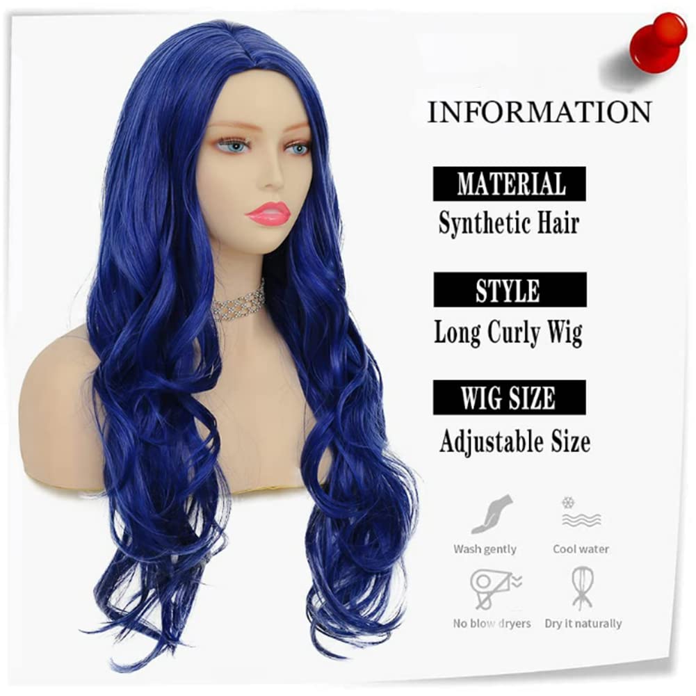 Grey Black Curly Wavy Long Wigs for Women Synthetic Hair Wigs - Wigtrends