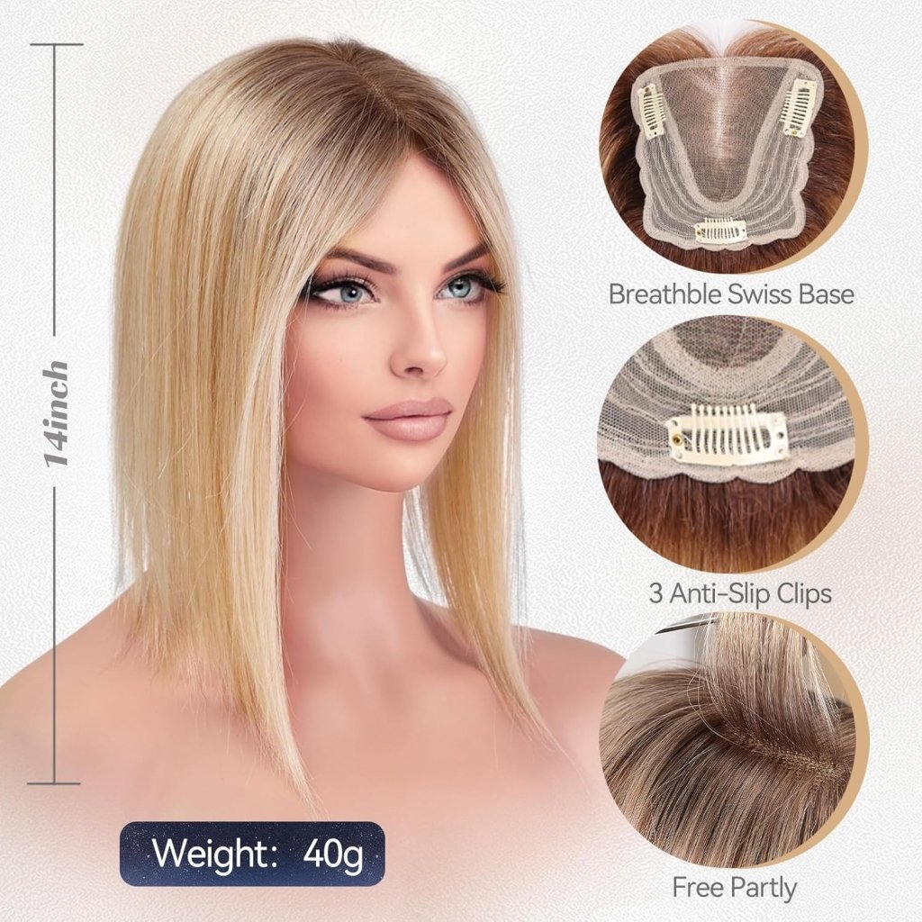 Hair Piece Wigs for Women Real Human Hair Swiss Lace Base Hand - Wigtrends