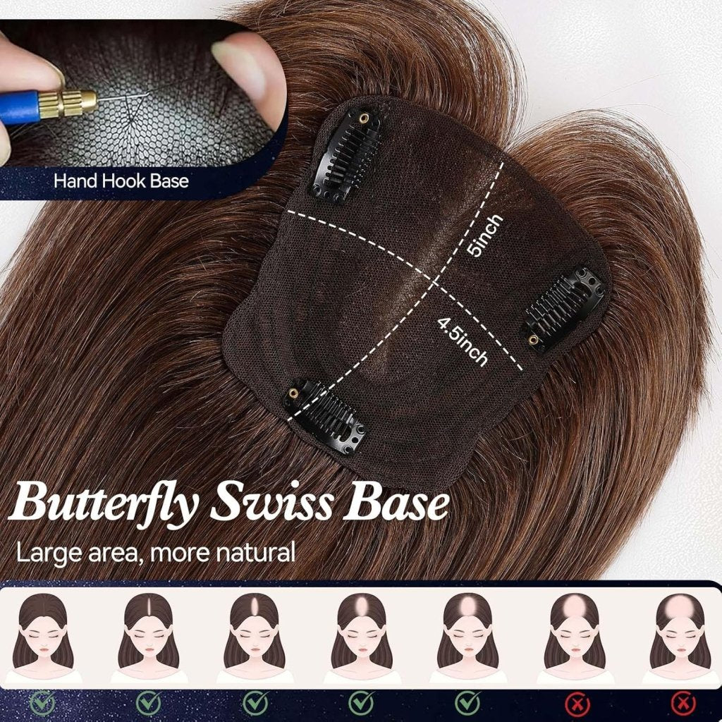 Hair Piece Wigs for Women Real Human Hair Swiss Lace Base Hand - Wigtrends