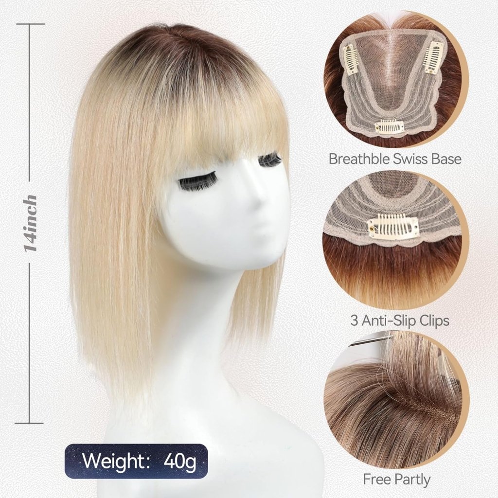 Hair Piece Wigs for Women Real Human Hair Swiss Lace Base Hand - Wigtrends