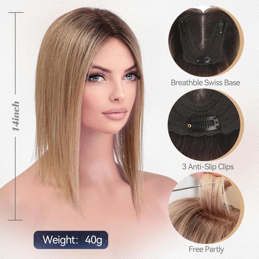 Hair Piece Wigs for Women Real Human Hair Swiss Lace Base Hand - Wigtrends