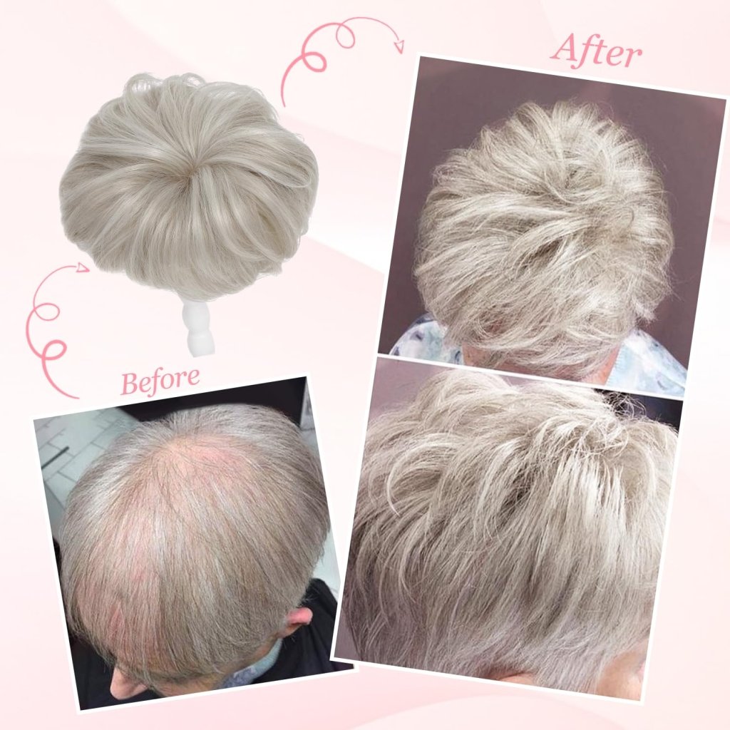 Hair Topper Short Pixie Cut Pieces for Women with Thinning Human Hair Wigs - Wigtrends