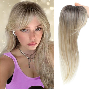 Hair Toppers for Women with Bang Hair Clip with Thinning Hair Wigs Hair Piece - Wigtrends