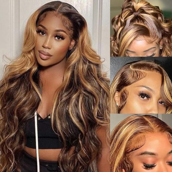 Honey Blonde Wave Wig 13x4 HD Lace Front Human Hair Wigs - Wigtrends