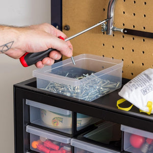 IRIS USA Screw Tool Organizer Small Parts Cabinet Chest, 44 - Drawer Hardware Electronics Nuts Bolts Storage Drawers Organization Toolbox Garage Craft Business Teacher Beads Scrapbook Art Hobby - Black - Wigtrends