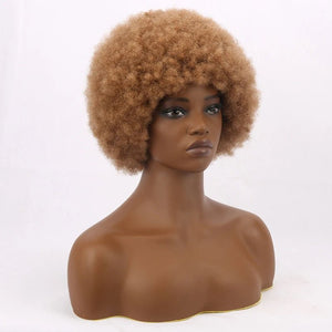 Kinky Curly Synthetic Short Bob Wig - Wigtrends