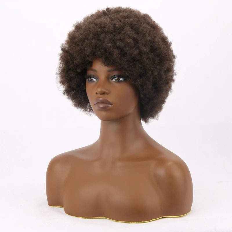 Kinky Curly Synthetic Short Bob Wig - Wigtrends