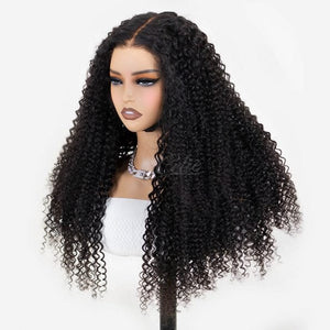 Long Curly Wave Human Hair Wig Top Level - Wigtrends