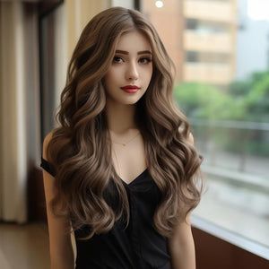 Long Gray Wigs for Women|Ombre Grey wig for Black Women|Synthetic Wigs for Women 23inch - Wigtrends