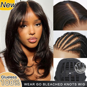 Long Natural Wavy 5x5 HD Lace Closure Wig Human Hair Bob Wigs - Wigtrends