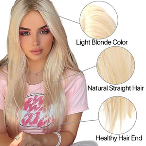 Long Straight Wig Human Hair HD Lace Wig Cosplay Wig for Women - Wigtrends