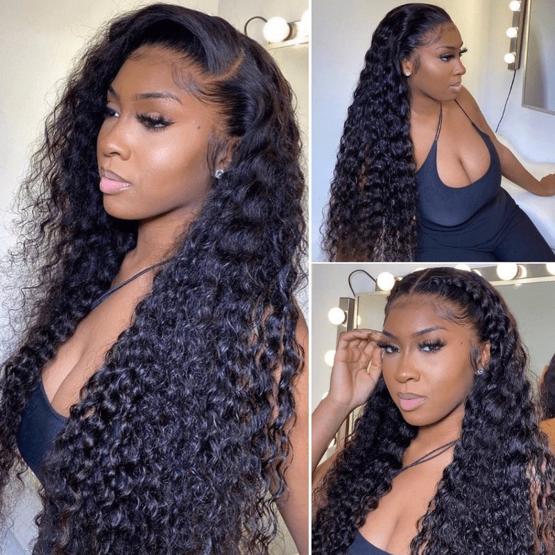 Long Water Wave Lace Front Wigs - Wigtrends